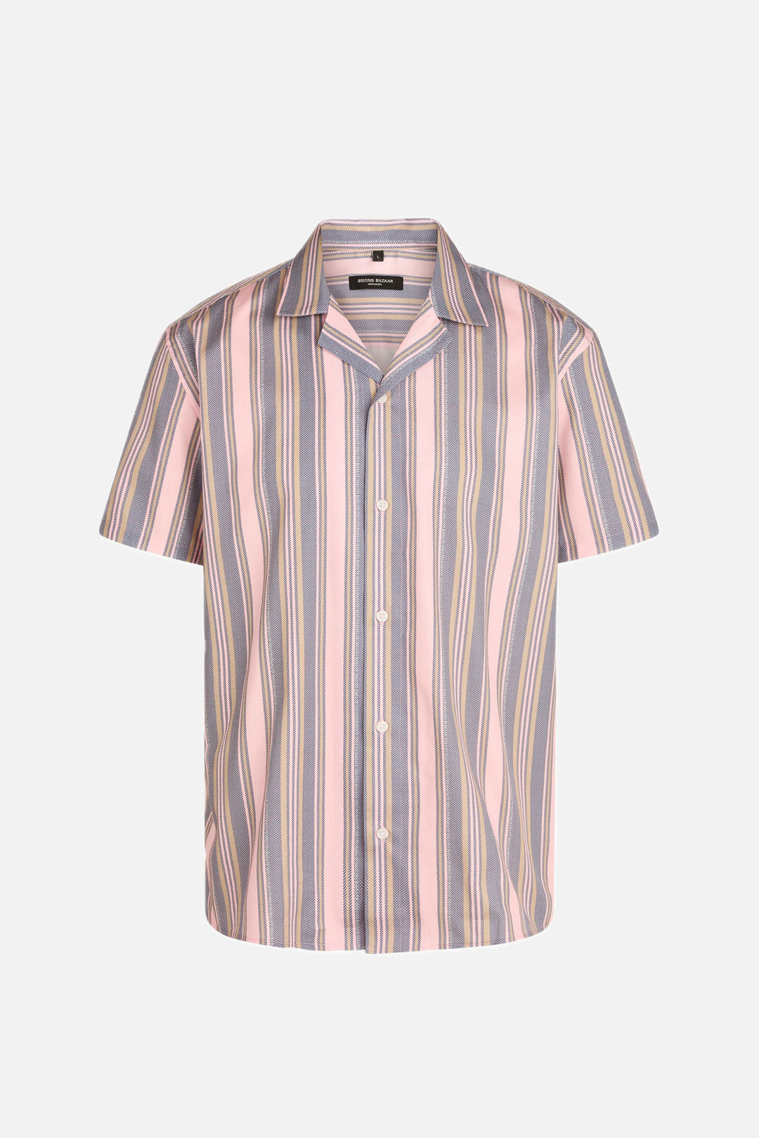 Bruuns Bazaar Men SkyBBHomer shirt Skjorter Striped flamingo