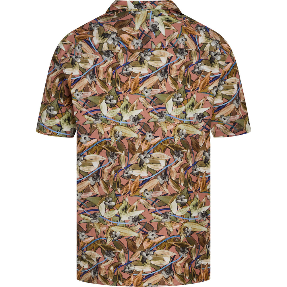 Bruuns Bazaar Men Sky Homer shirt Skjorter Light Mahogany flowers