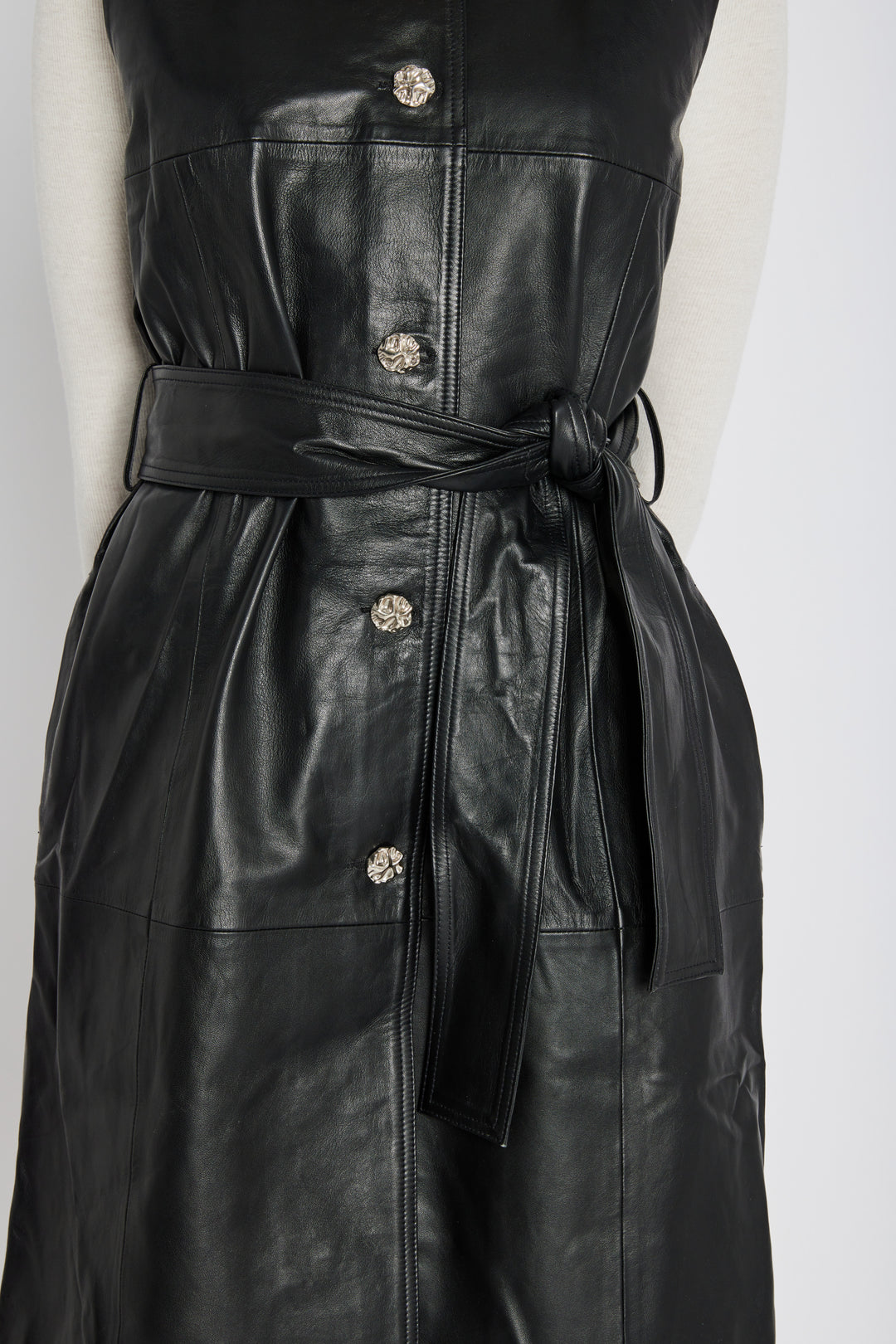 Bruuns Bazaar Women SoftBBToria læderkjole Kjoler Black