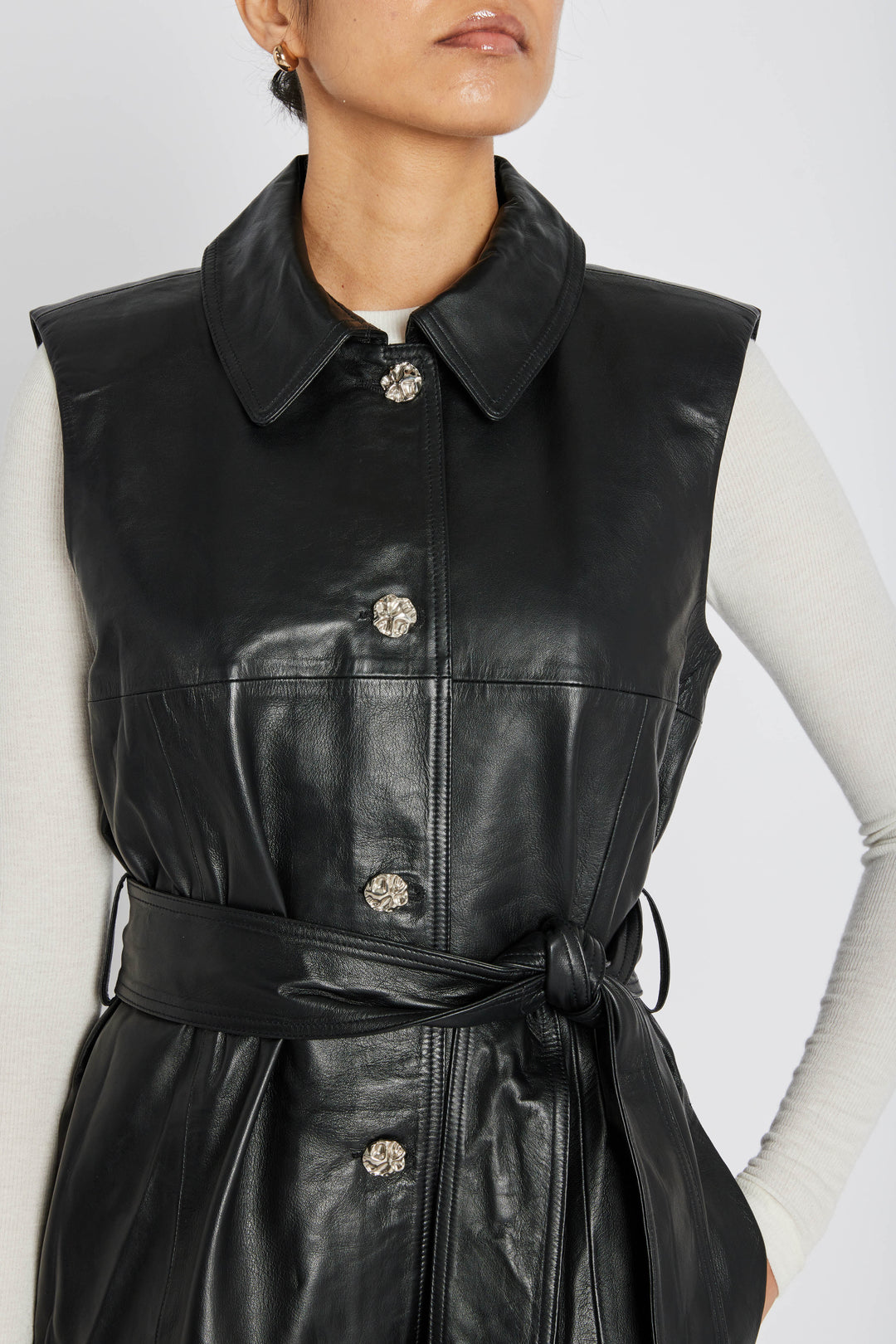 Bruuns Bazaar Women SoftBBToria læderkjole Kjoler Black