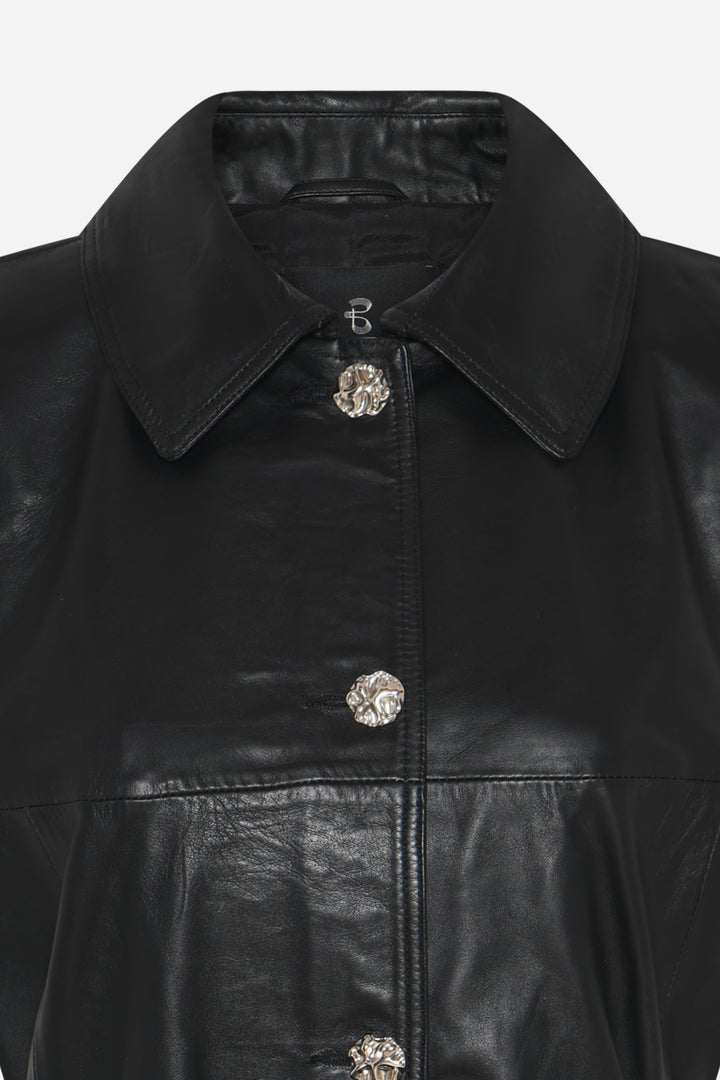 Bruuns Bazaar Women SoftBBToria læderkjole Kjoler Black