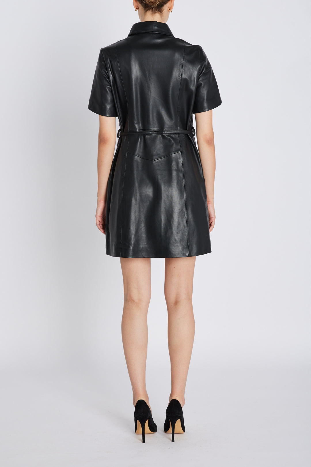 Bruuns Bazaar Women SoftBBZendianna læderkjole Kjoler Black