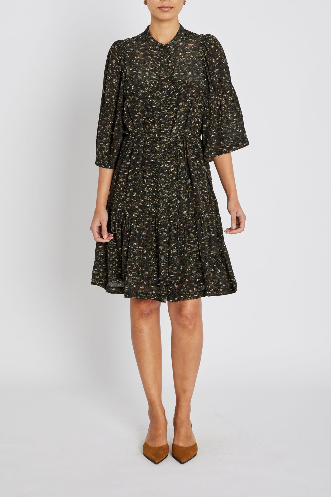 Bruuns Bazaar Women SolfiaBBImila kjole Kjoler Dark AOP