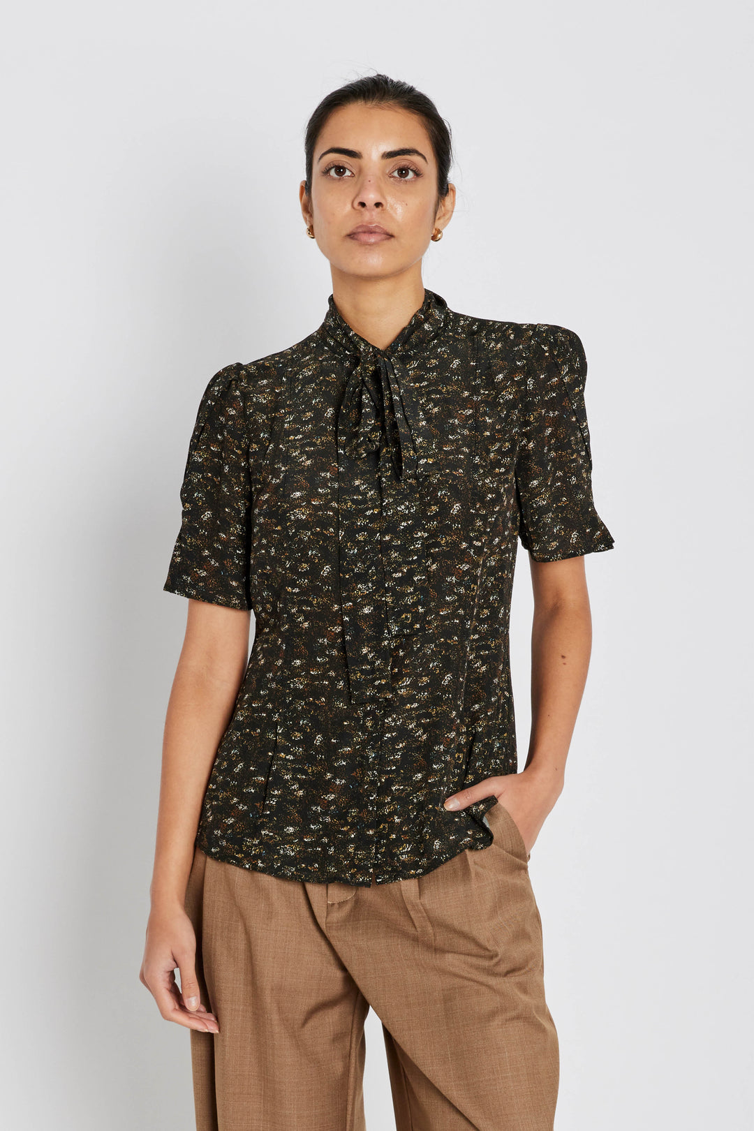 Bruuns Bazaar Women SolfiaBBVenca skjorte Skjorter Dark AOP