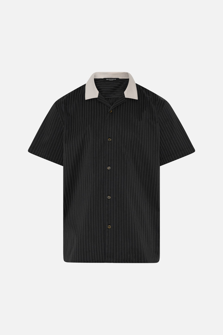 Bruuns Bazaar Men SpecsBBHonor SS shirt Skjorter Black stripe