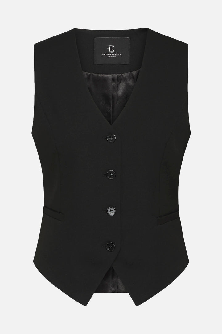 Bruuns Bazaar Women StaticeBBBielle waistcoat Blazere Black