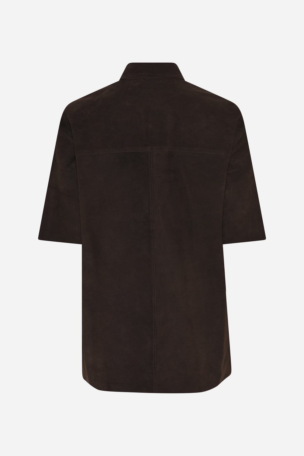 Bruuns Bazaar Women SuedaBBCastania ruskindsskjorte Skjorter Dark Brown
