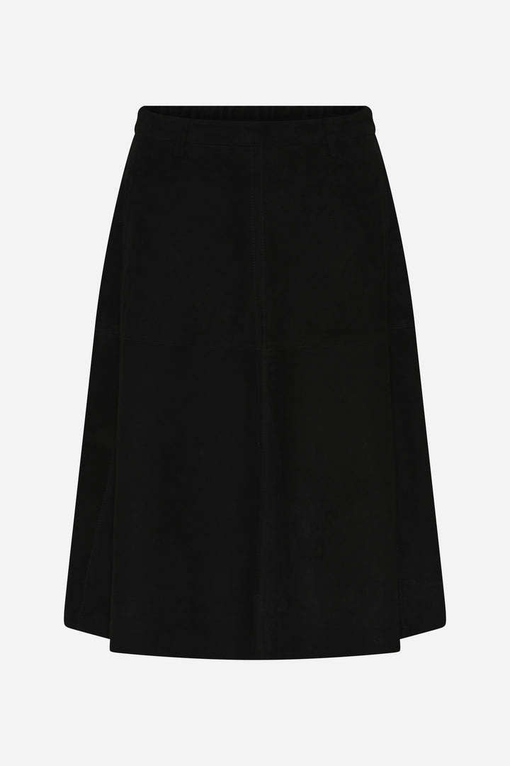 Bruuns Bazaar Women SuedaBBIrene suede nederdel Nederdele Black