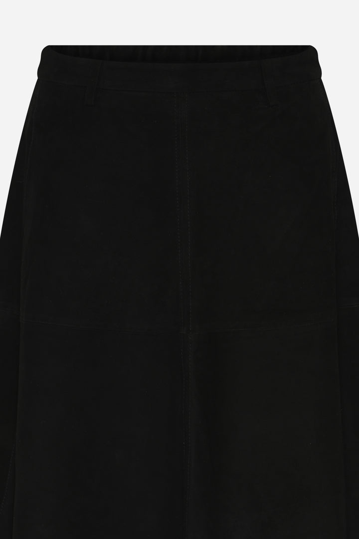 Bruuns Bazaar Women SuedaBBIrene suede nederdel Nederdele Black
