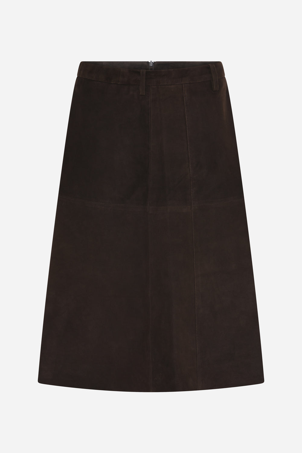 Bruuns Bazaar Women SuedaBBIrene suede nederdel Nederdele Dark Brown