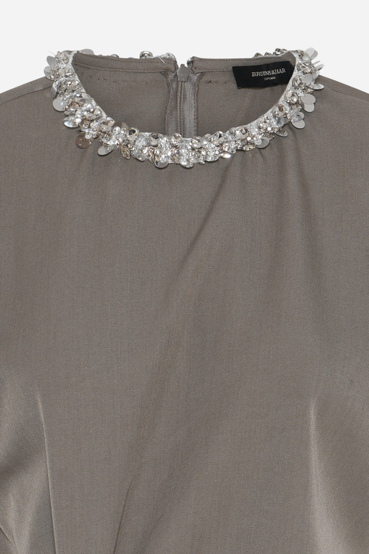 Bruuns Bazaar Women SyagrusBBAriala kjole Kjoler Warm Grey