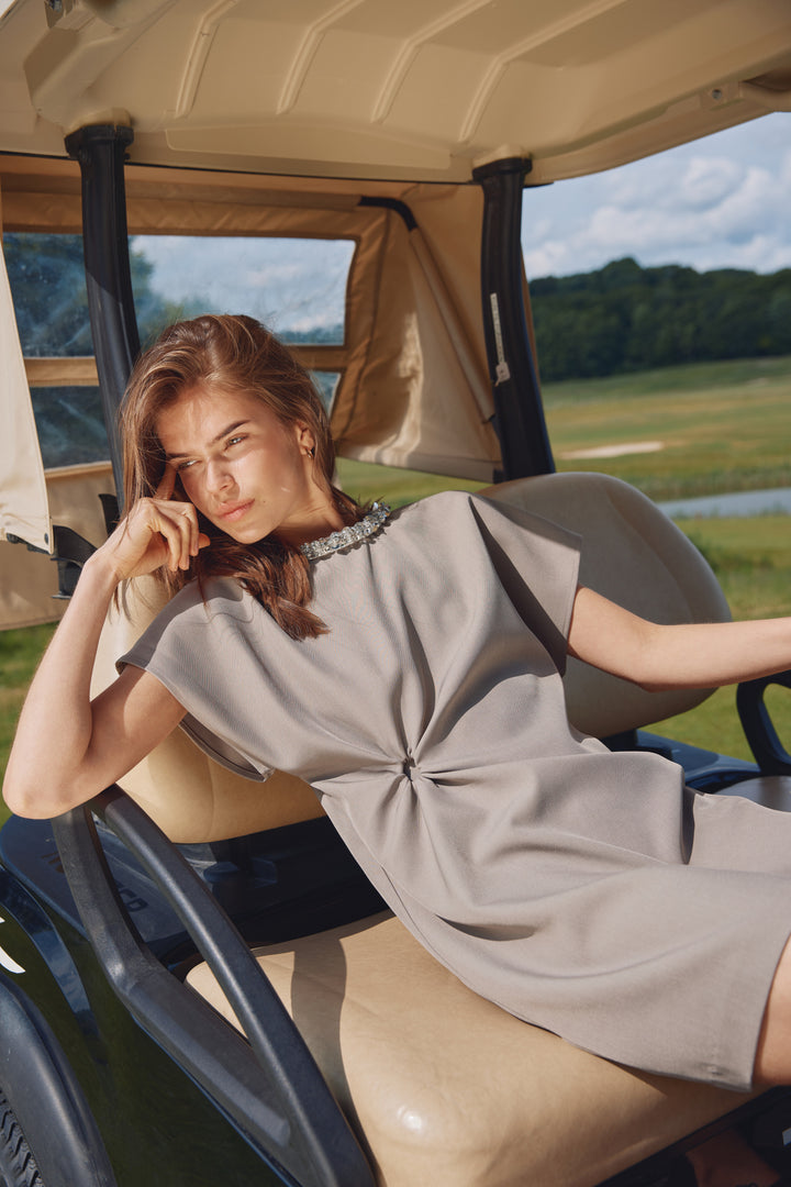 Bruuns Bazaar Women SyagrusBBAriala kjole Kjoler Warm Grey