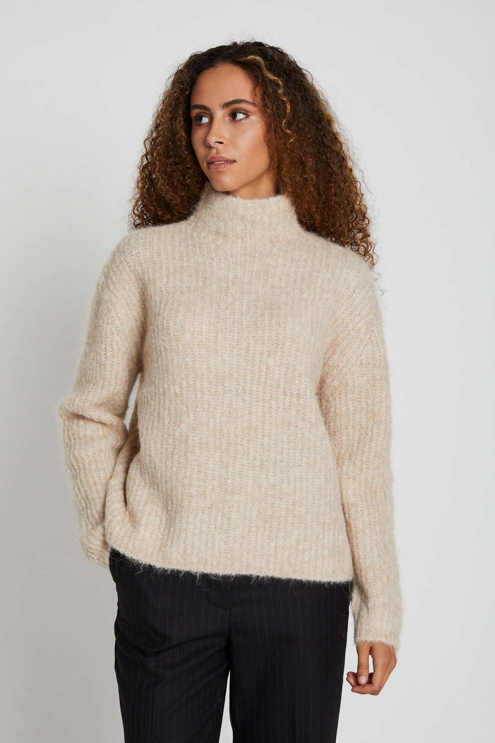 Bruuns Bazaar Women SyringaBBRika knit Knit Beige Melange