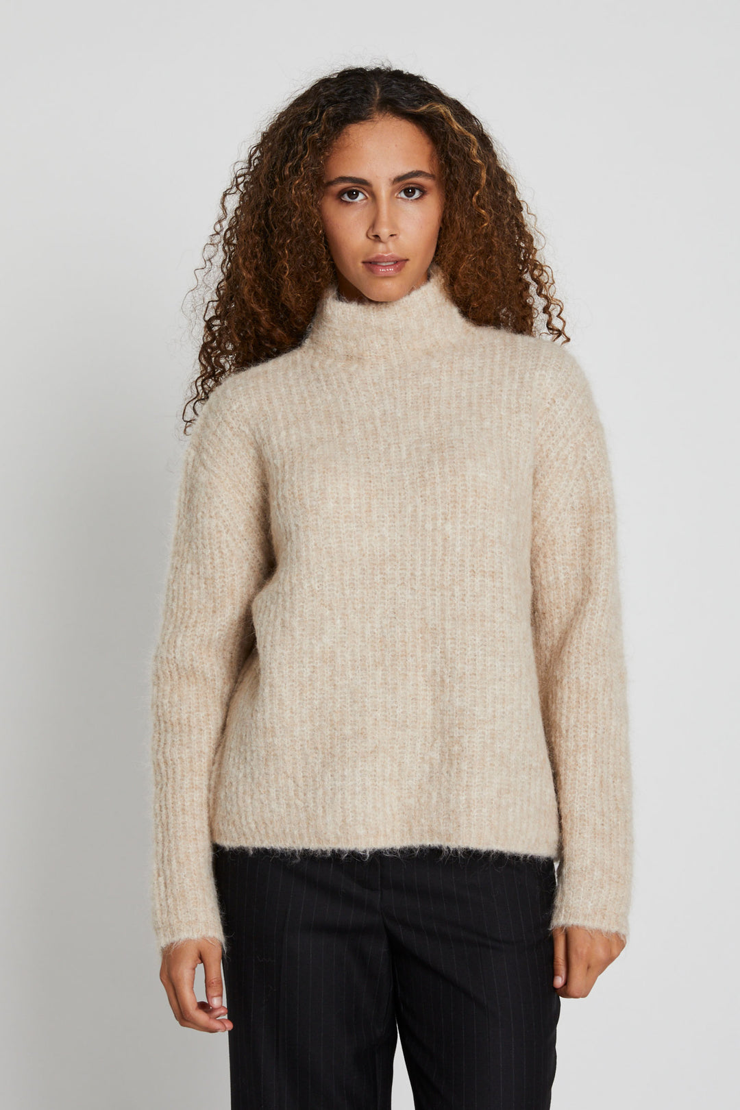 Bruuns Bazaar Women SyringaBBRika knit Knit Beige Melange