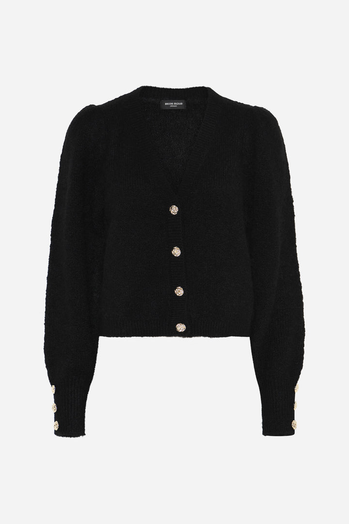 Bruuns Bazaar Women SyringabrushedBBKrista strik cardigan Strik Black