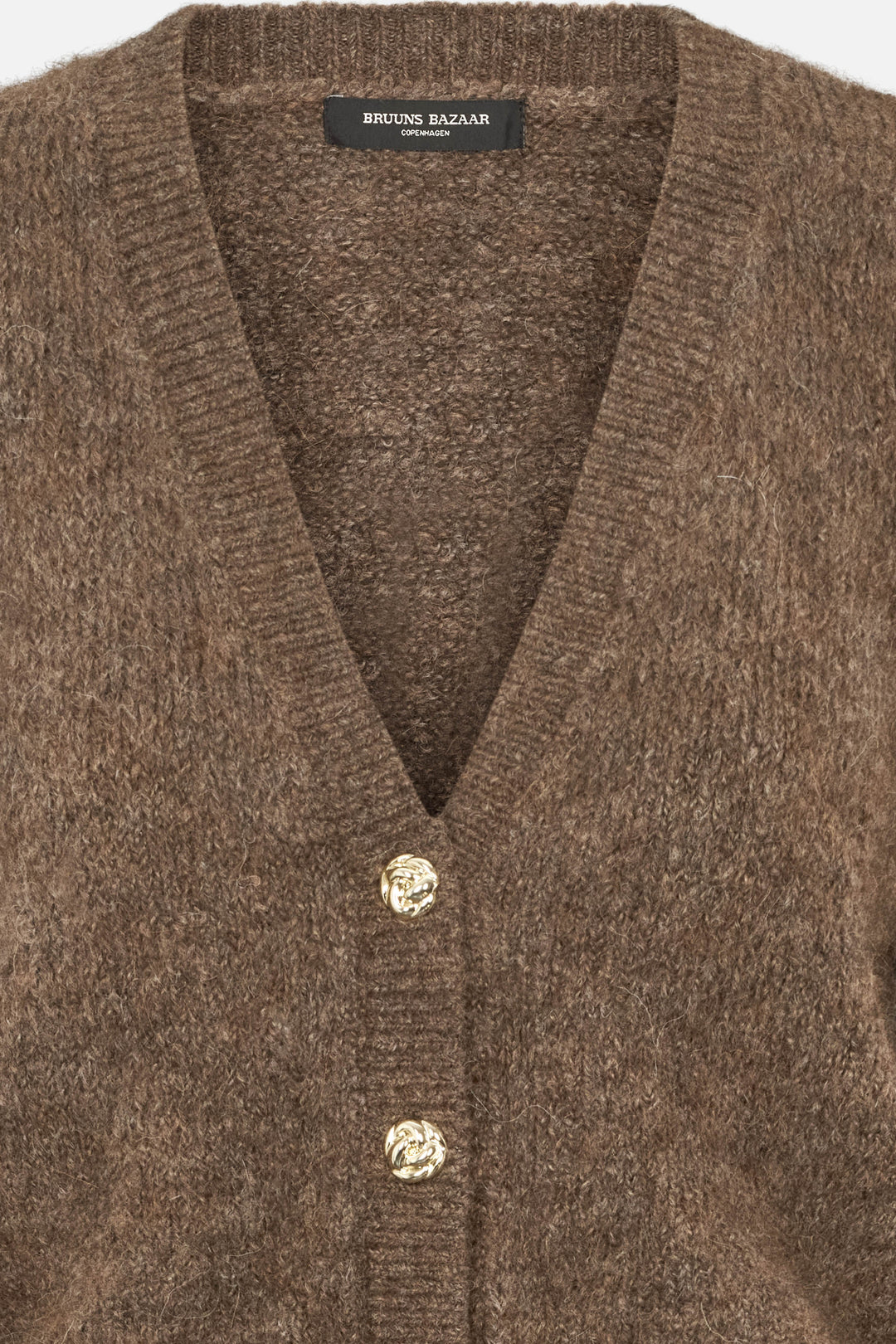 Bruuns Bazaar Women SyringabrushedBBKrista strik cardigan Strik Dark Brown