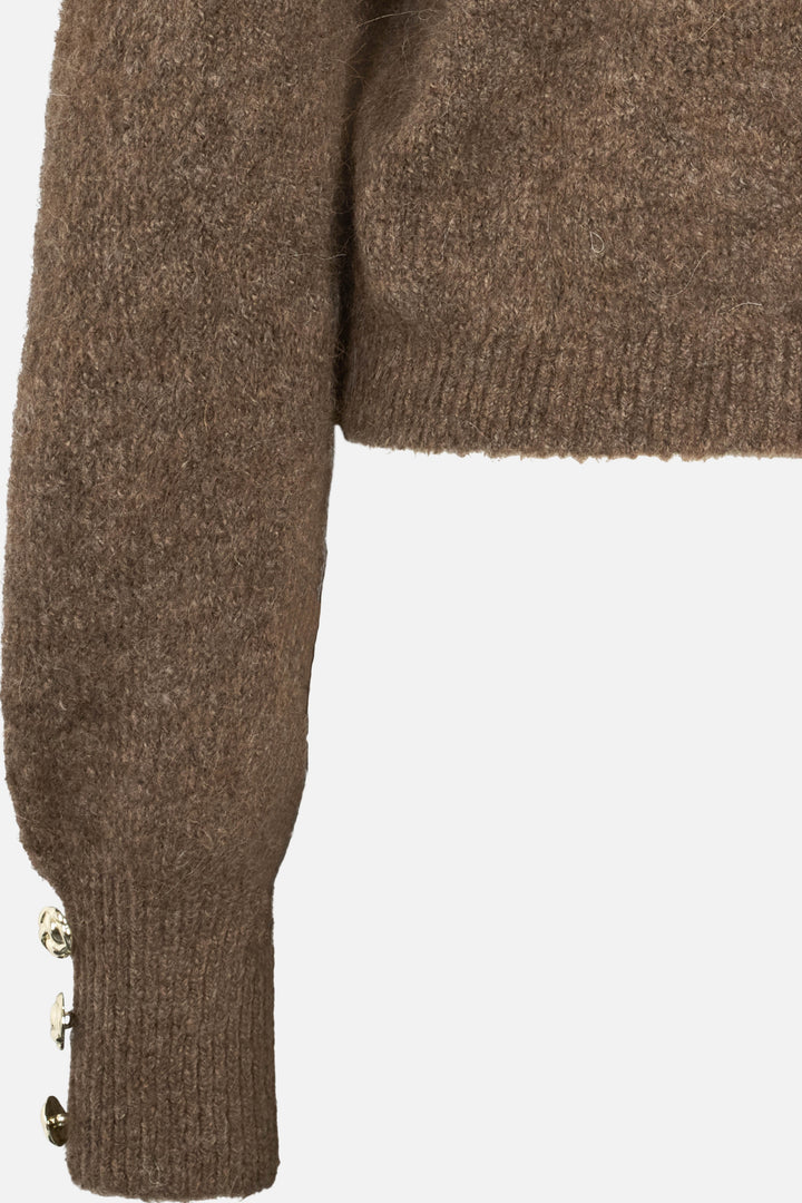 Bruuns Bazaar Women SyringabrushedBBKrista strik cardigan Strik Dark Brown