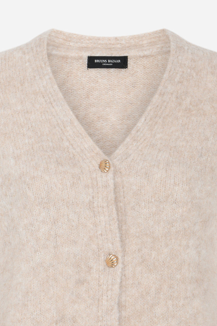 Bruuns Bazaar Women SyringabrushedBBVerna strikcardigan Strik Beige