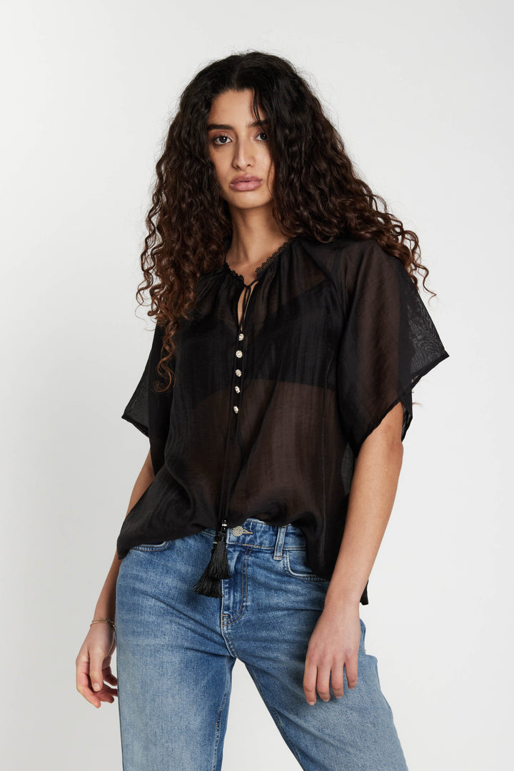 Bruuns Bazaar Women TelleaBBKarlya blouse Bluser Black