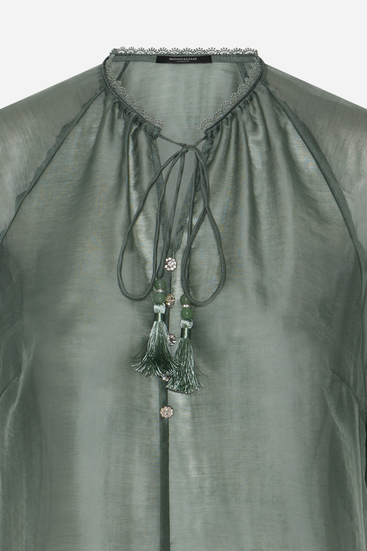 Bruuns Bazaar Women TelleaBBKarlya blouse Bluser Sweet Green