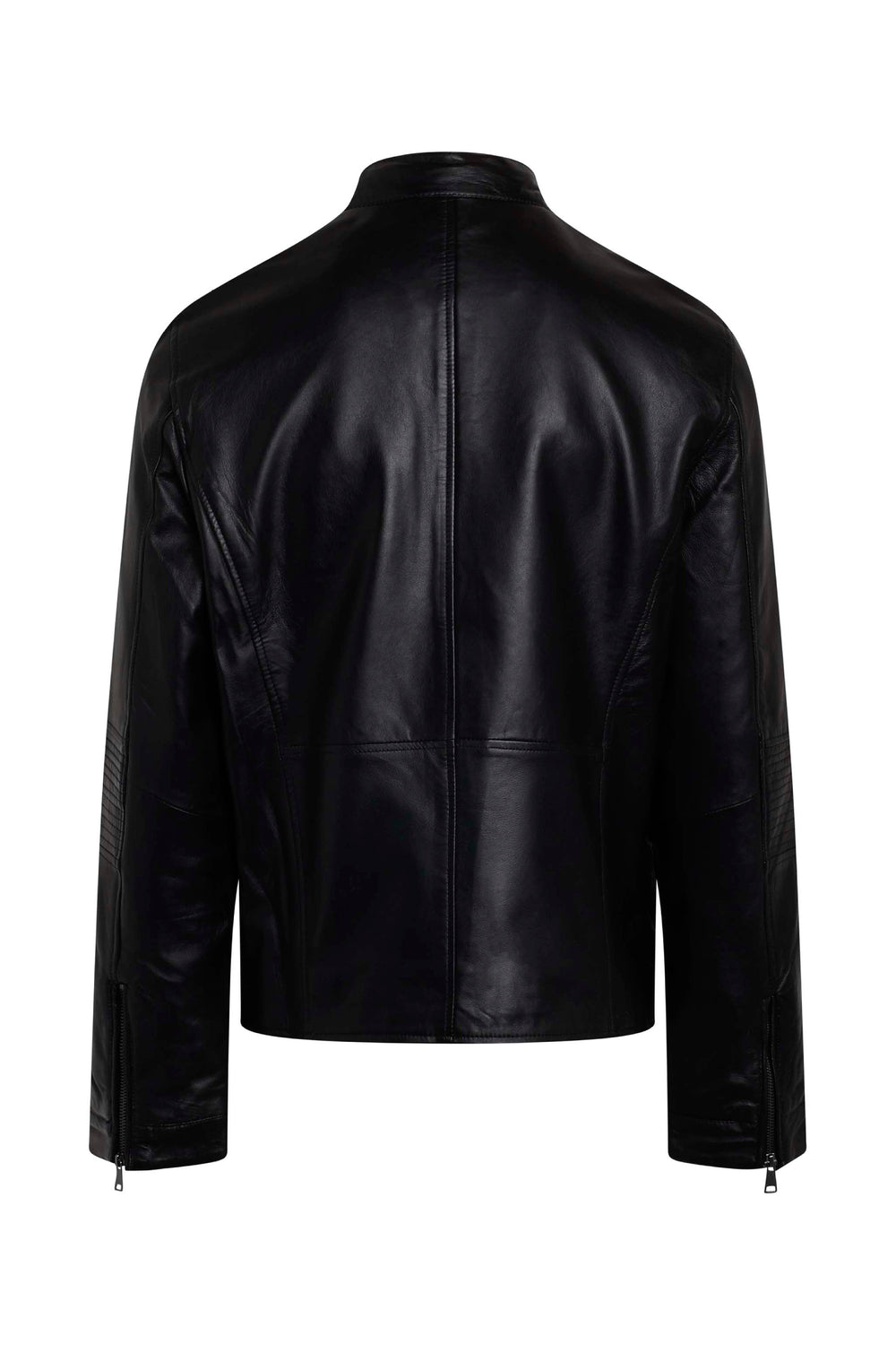 Bruuns Bazaar Men ThomasBBLeather Jacket Outerwear Black