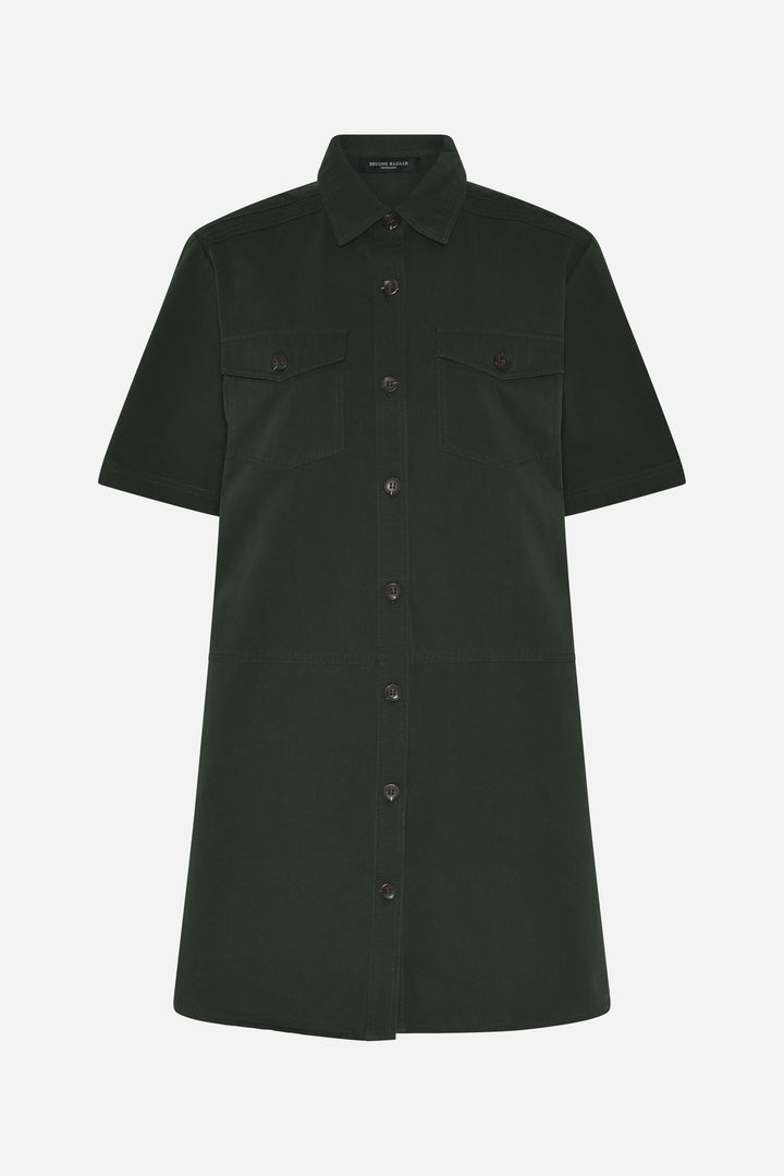 Bruuns Bazaar Women ThrinaxBBZigate dress Kjoler Dark green
