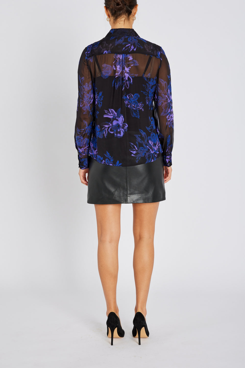 Bruuns Bazaar Women TrilobaBBCori skjorte Skjorter Purple Flower