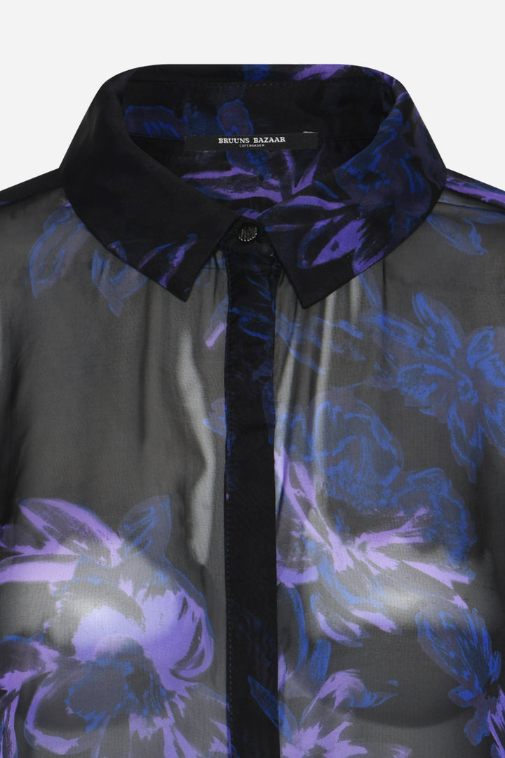 Bruuns Bazaar Women TrilobaBBCori skjorte Skjorter Purple Flower