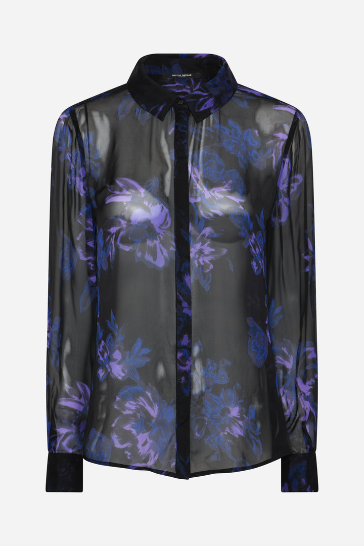 Bruuns Bazaar Women TrilobaBBCori skjorte Skjorter Purple Flower