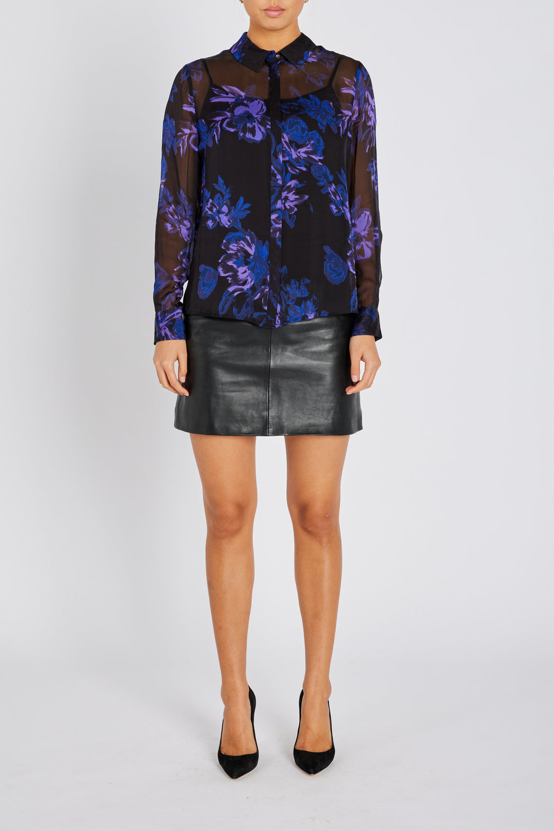 Bruuns Bazaar Women TrilobaBBCori skjorte Skjorter Purple Flower