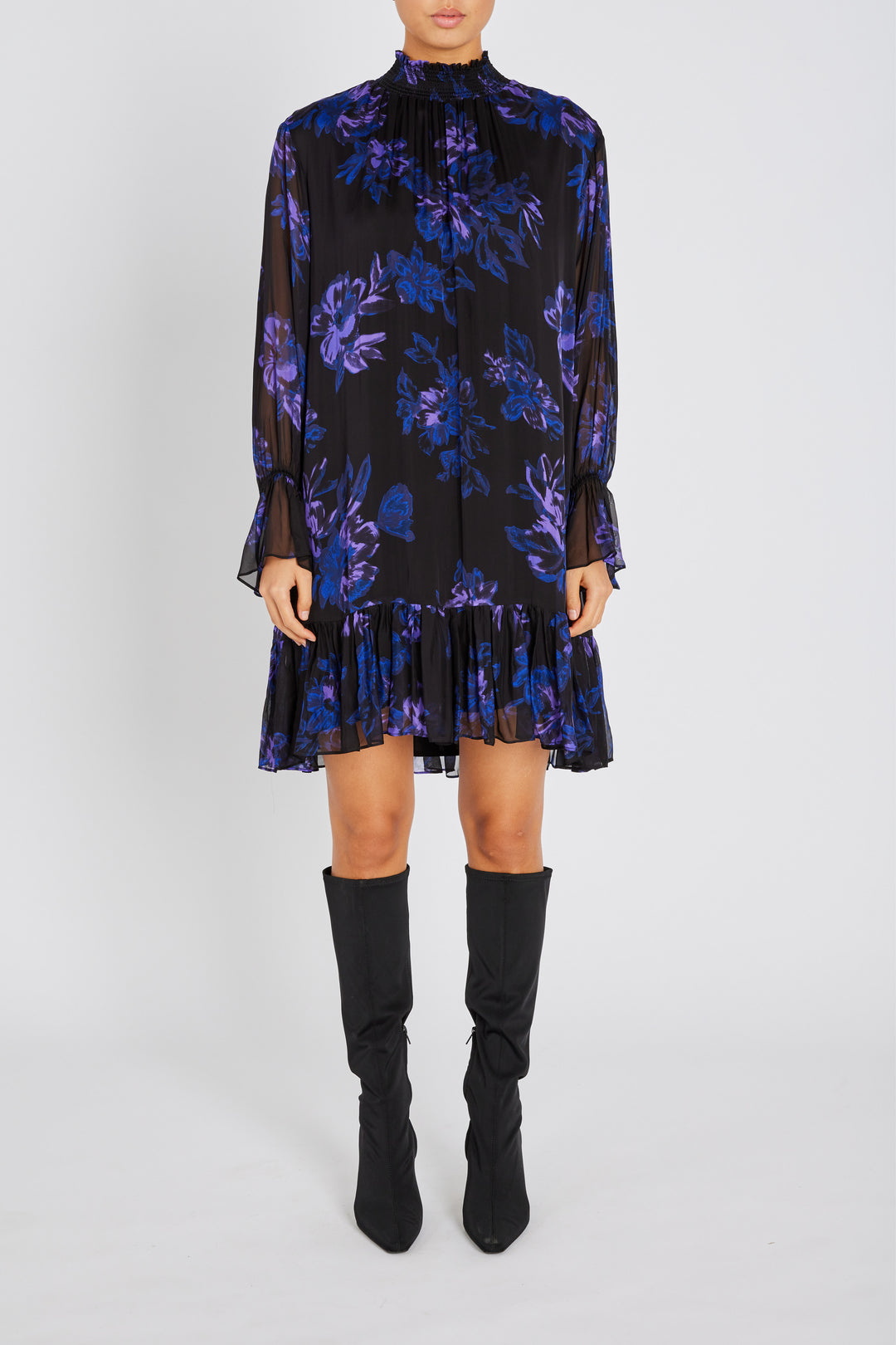 Bruuns Bazaar Women TrilobaBBViljas kjole Kjoler Purple Flower