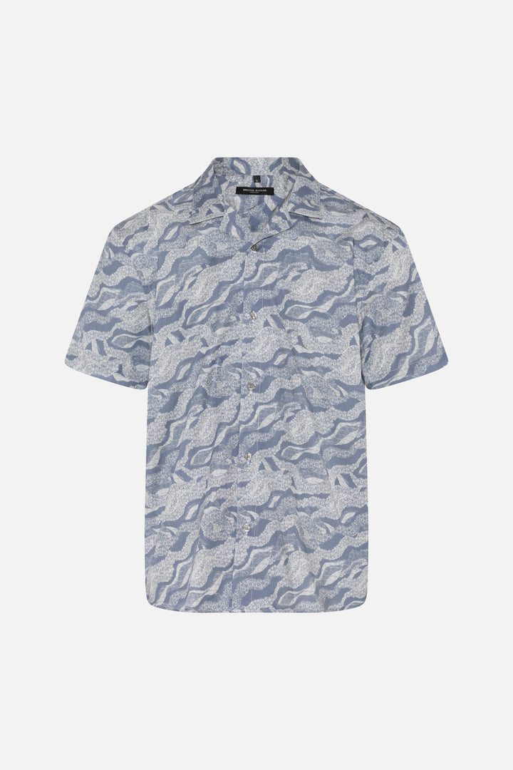 Bruuns Bazaar Men VanBBHomer AOP shirt Skjorter Cloudflower