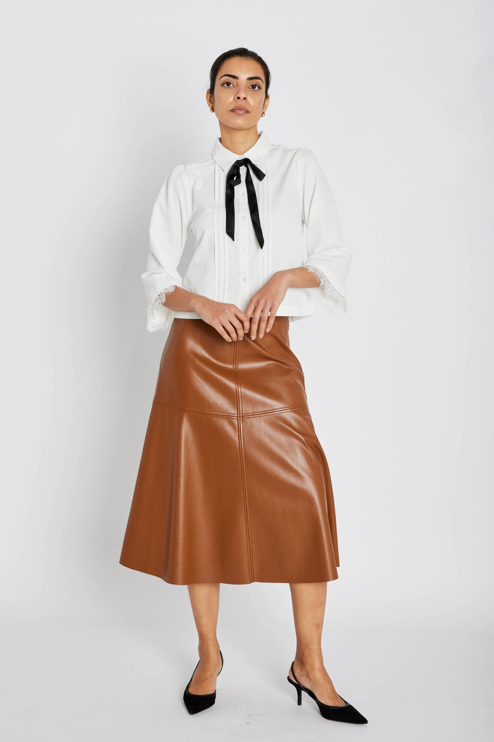 Bruuns Bazaar Women VeganiBBImma nederdel Nederdele Rusty Brown