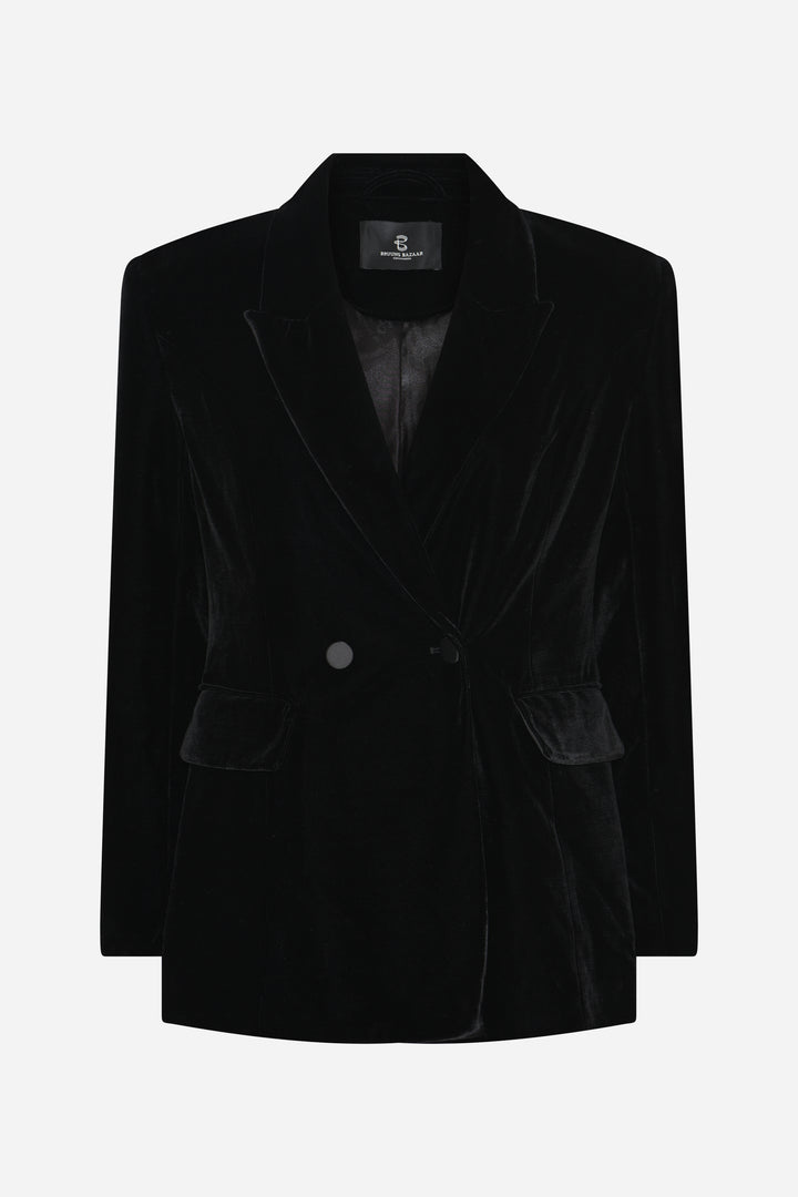 Bruuns Bazaar Women VelvetBBTuxi blazer Blazere Black