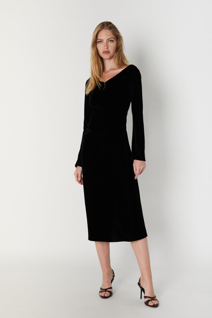 Bruuns Bazaar Women VelvetBBVaina kjole Kjoler Black