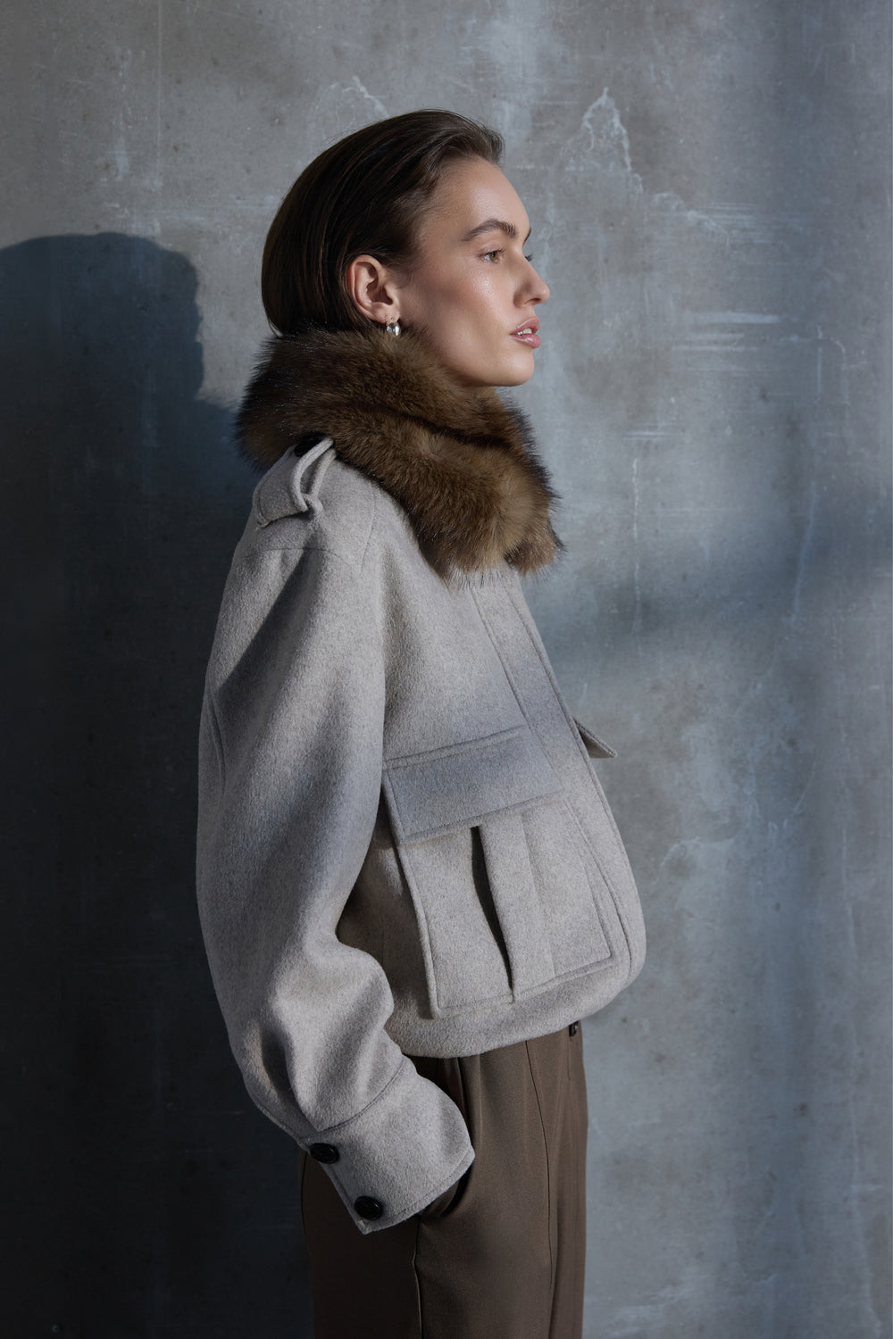 Bruuns Bazaar Women VioletBBUmi jakke Overtøj Sand Melange