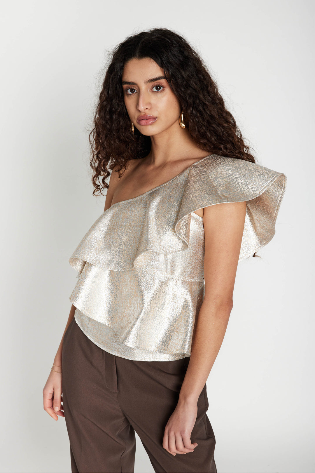 Bruuns Bazaar Women WallichiaBBOlina top Bluser Gold/Silver