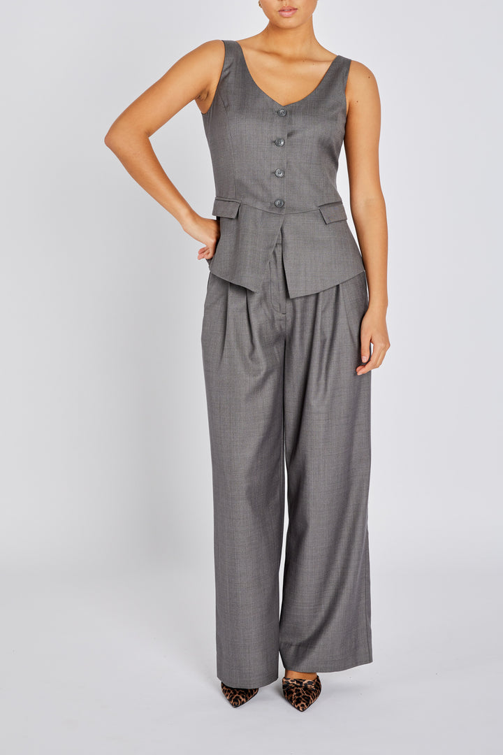 Bruuns Bazaar Women WaterlilyBBBeatus vest Vest Grey Melange