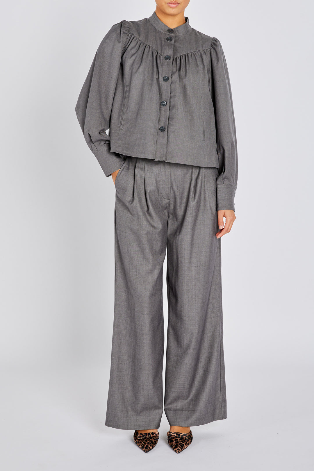 Bruuns Bazaar Women WaterlilyBBTindra blazer Blazere Grey Melange