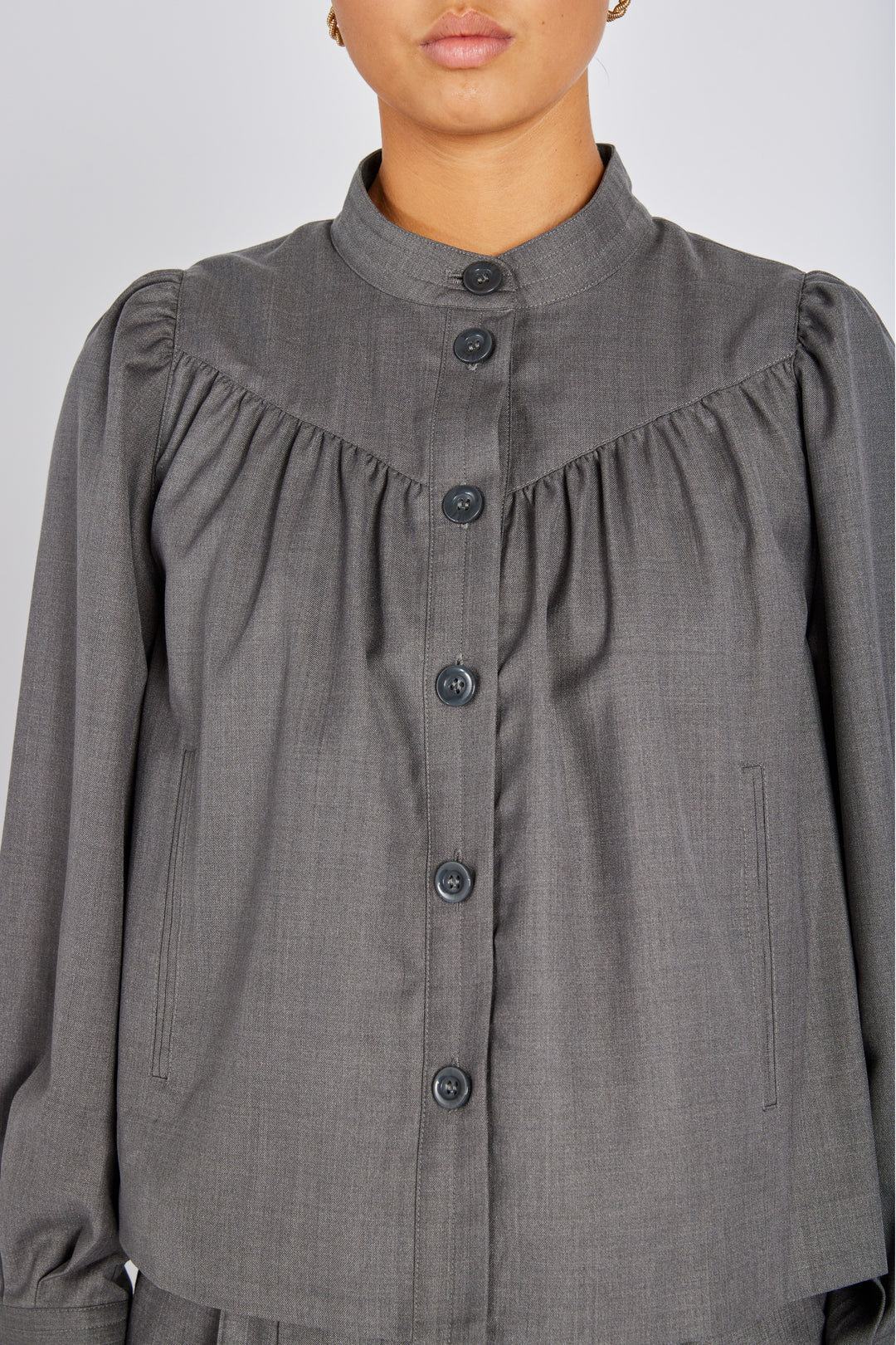 Bruuns Bazaar Women WaterlilyBBTindra blazer Blazere Grey Melange