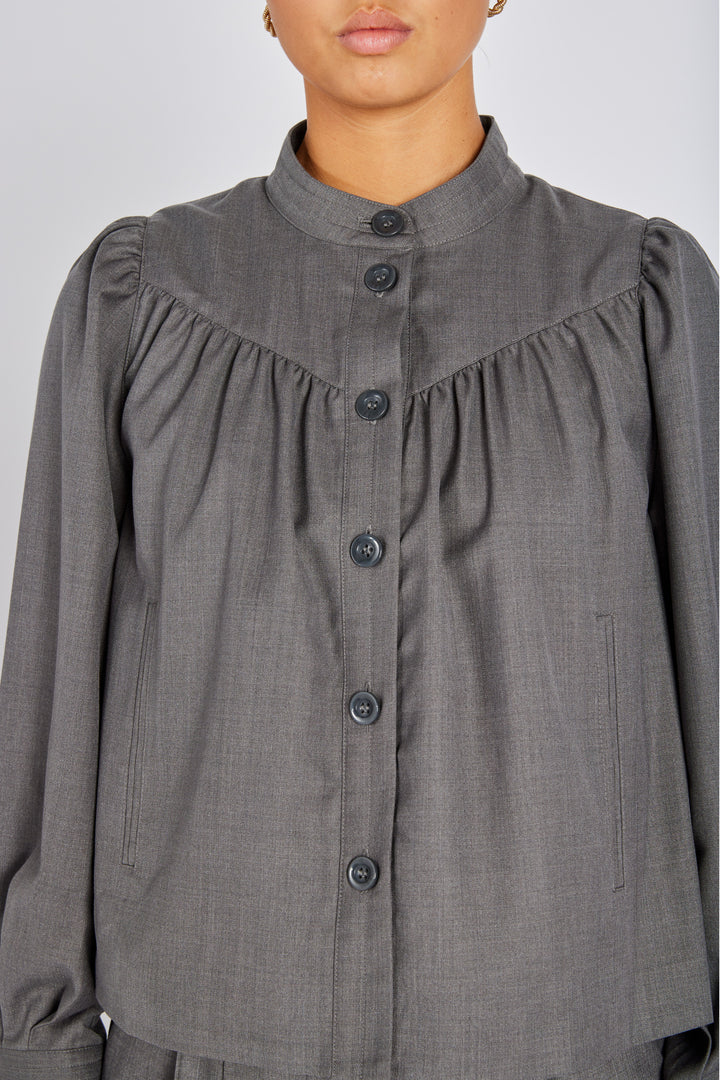 Bruuns Bazaar Women WaterlilyBBTindra blazer Blazere Grey Melange