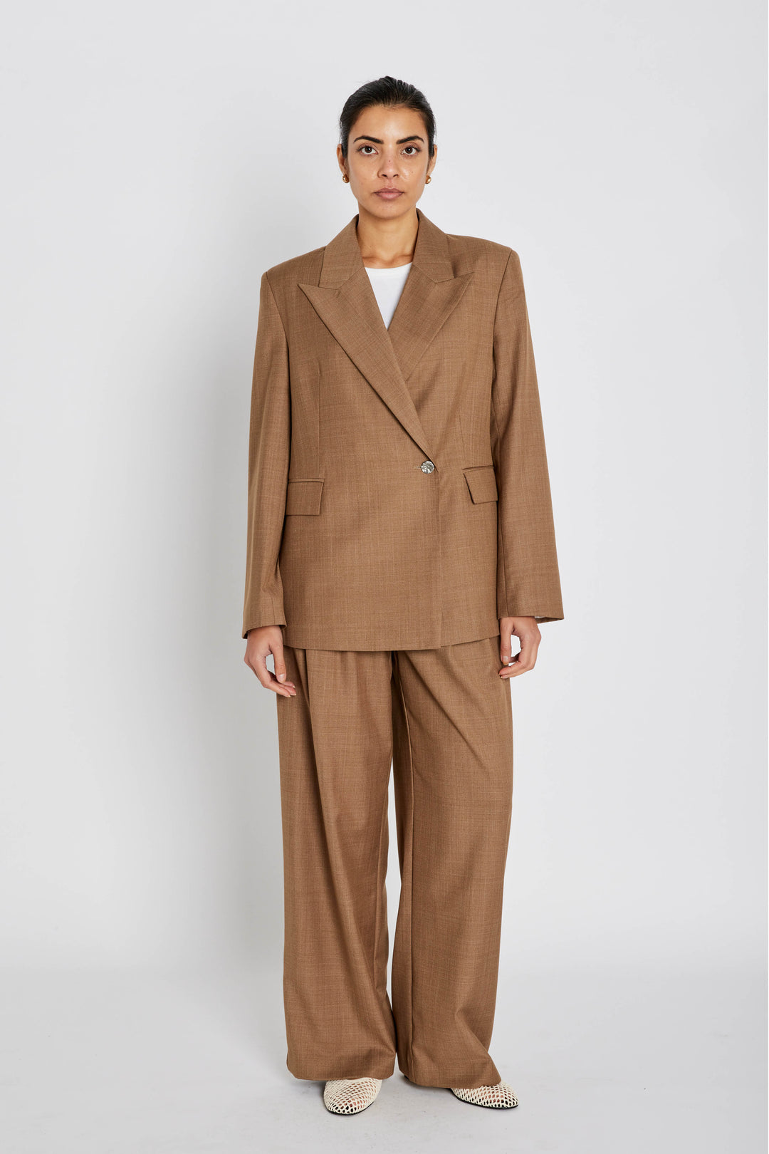 Bruuns Bazaar Women WaterlilyBBVala bukser Bukser Brown Melange