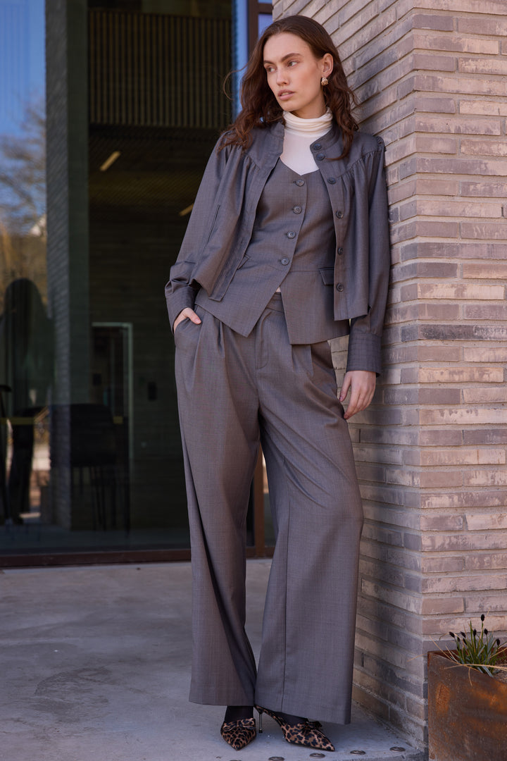 Bruuns Bazaar Women WaterlilyBBVala bukser Bukser Grey Melange