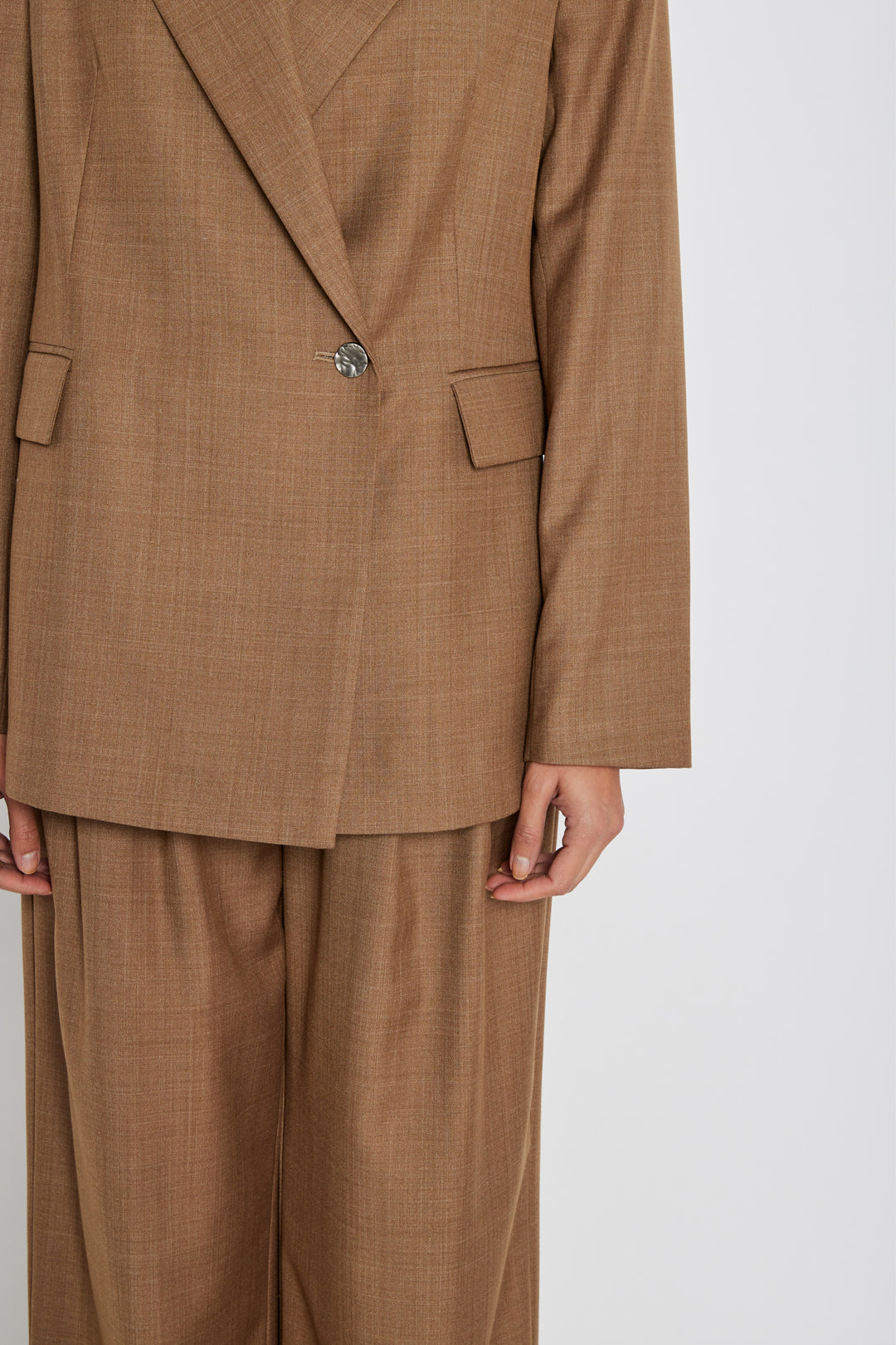 Bruuns Bazaar Women WaterlilyBBWilli blazer Blazere Brown Melange