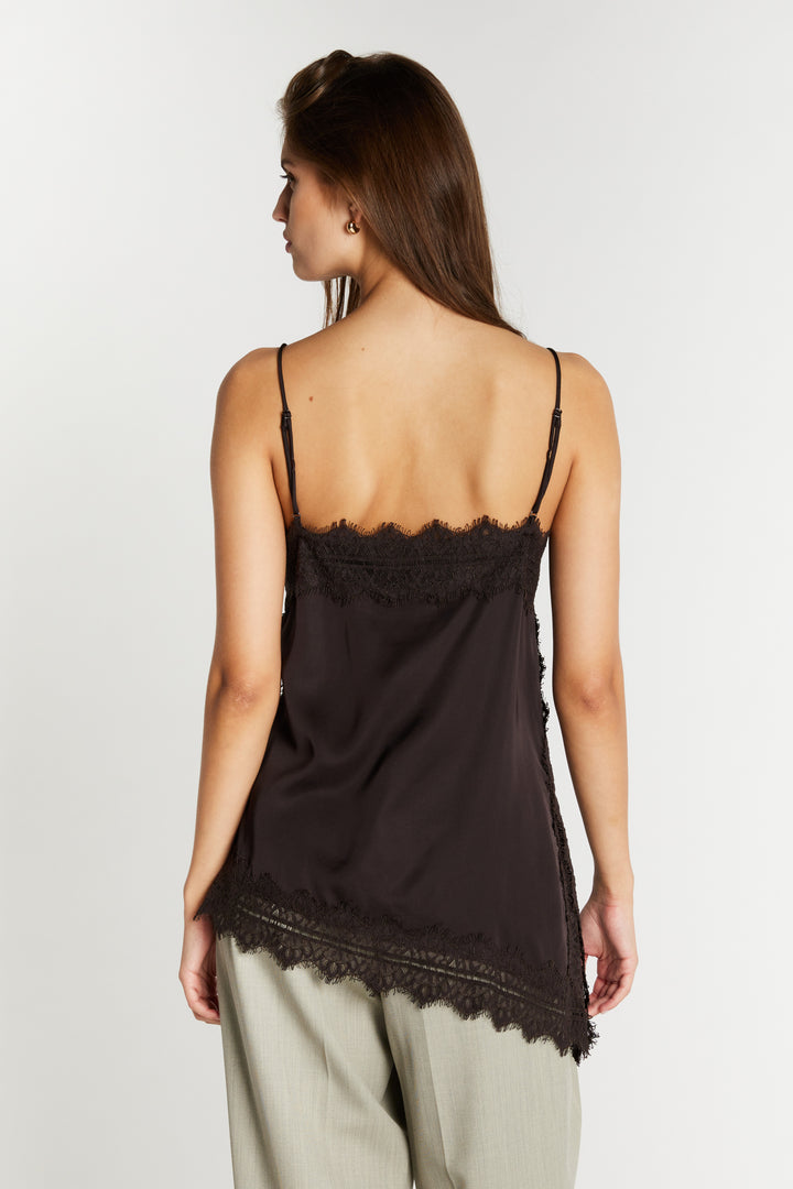 Bruuns Bazaar Women WeckiaBBCamila top Bluser Dark Brown