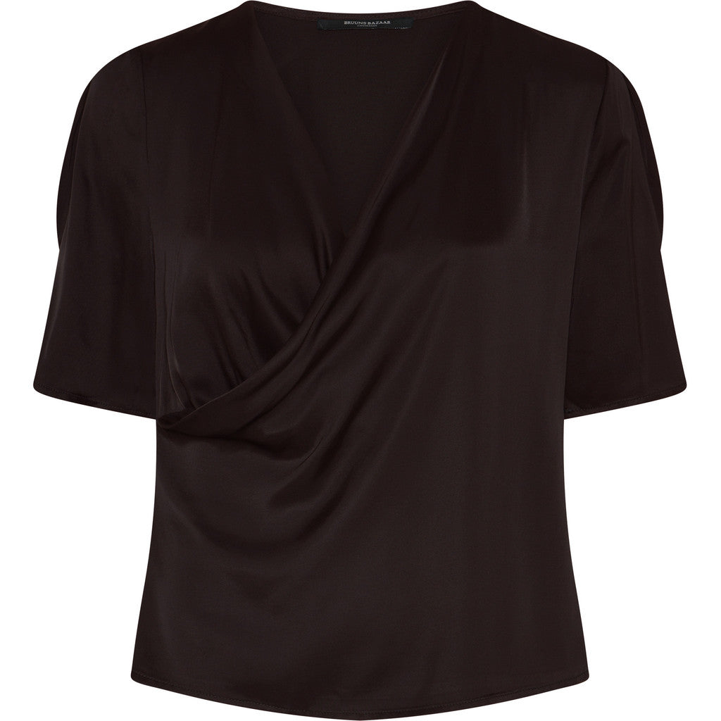 Bruuns Bazaar Women WeckiaBBNeemas bluse Bluser Dark Brown
