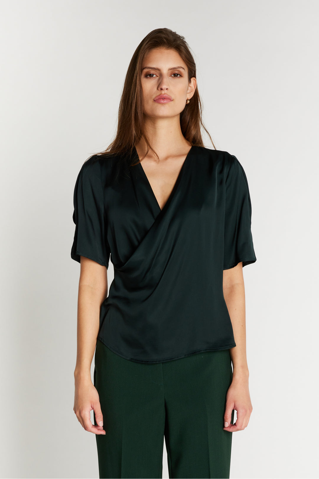 Bruuns Bazaar Women WeckiaBBNeemas bluse Bluser Dark green