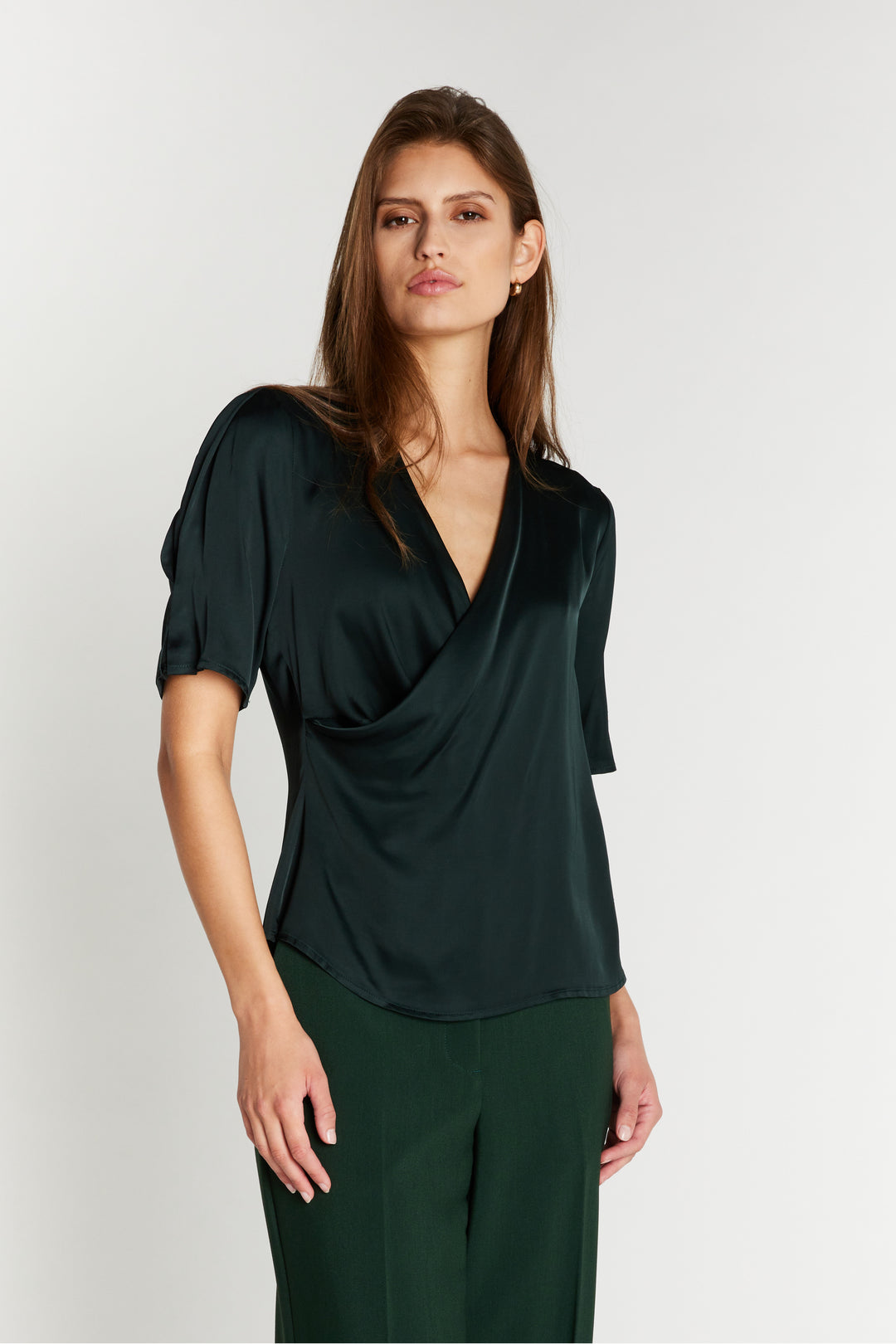 Bruuns Bazaar Women WeckiaBBNeemas bluse Bluser Dark green