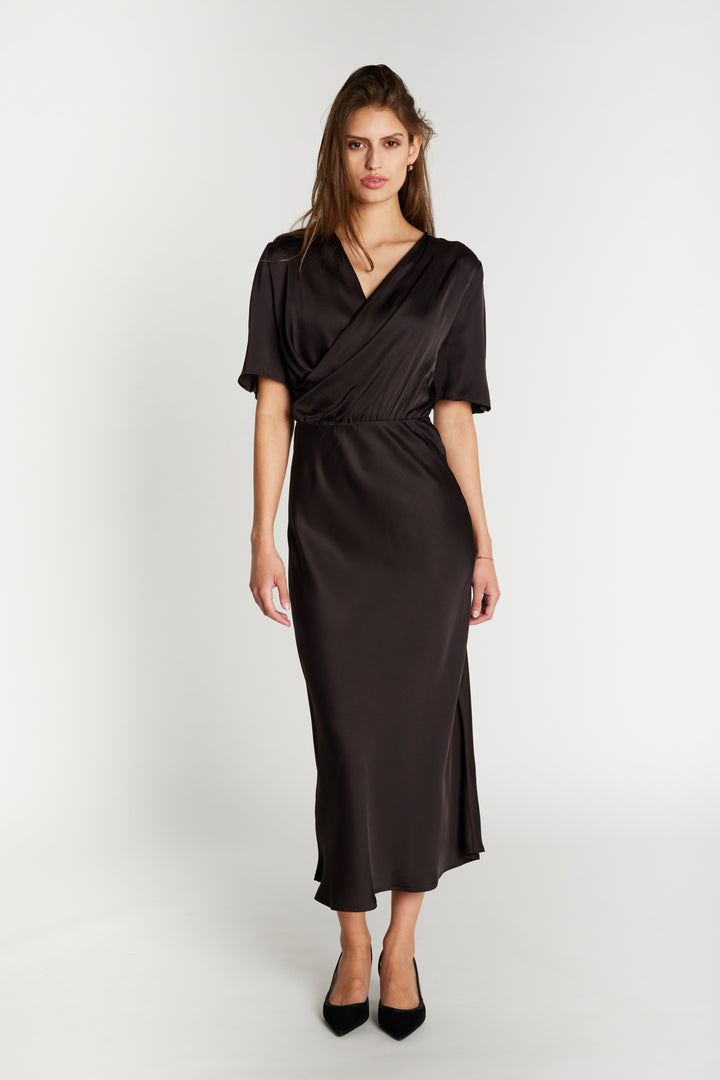 Bruuns Bazaar Women WeckiaBBNeemasa kjole Kjoler Dark Brown