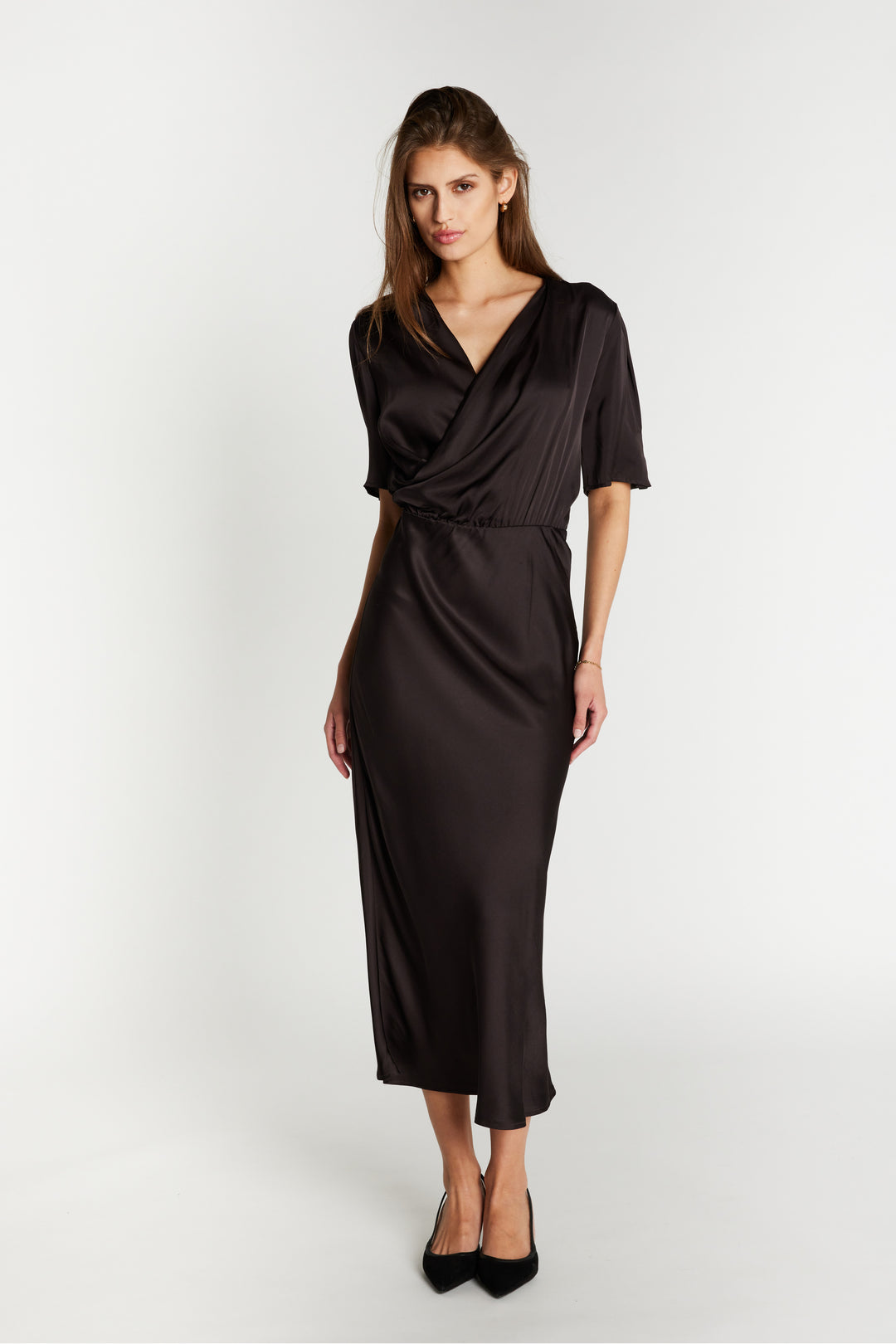 Bruuns Bazaar Women WeckiaBBNeemasa kjole Kjoler Dark Brown